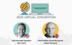 Toastmasters宣布2020虛擬大會發(fā)言人