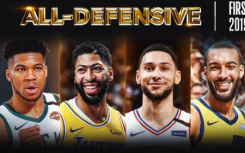 NBA最佳防守陣容出爐字母哥第1小卡僅第6