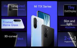 小米推出了Mi11X系列具有120Hz顯示屏和驍龍800系列芯片
