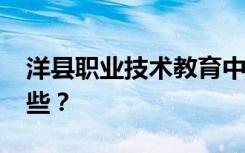 洋縣職業(yè)技術教育中心2022年招生專業(yè)有哪些？