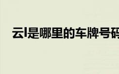 云l是哪里的車牌號碼 云L是哪里的車牌號