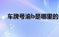 車牌號(hào)渝b是哪里的 渝B是哪里的車牌號(hào)