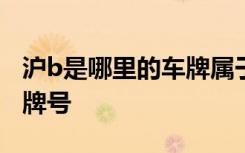 滬b是哪里的車(chē)牌屬于哪個(gè)區(qū) 滬G是哪里的車(chē)牌號(hào)