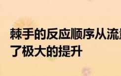 棘手的反應(yīng)順序從流量設(shè)置和統(tǒng)計數(shù)據(jù)中得到了極大的提升