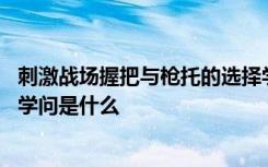 刺激戰(zhàn)場握把與槍托的選擇學(xué)問 刺激戰(zhàn)場握把與槍托的選擇學(xué)問是什么