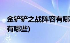 金鏟鏟之戰(zhàn)陣容有哪些 (金鏟鏟之戰(zhàn)英雄介紹有哪些)
