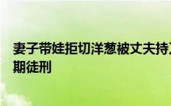 妻子帶娃拒切洋蔥被丈夫持刀捅死，法院：故意傷害罪，無期徒刑