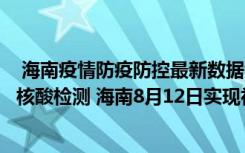  海南疫情防疫防控最新數(shù)據(jù)消息：海南澄邁老城鎮(zhèn)哪里可做核酸檢測 海南8月12日實現(xiàn)社會面清零嗎