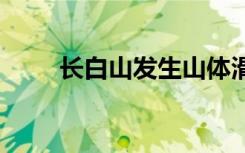長白山發(fā)生山體滑坡 游客飛奔避險