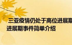  三亞疫情仍處于高位進(jìn)展期怎么回事 三亞疫情仍處于高位進(jìn)展期事件簡(jiǎn)單介紹