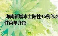  海南新增本土陽性45例怎么回事 海南新增本土陽性45例事件簡單介紹