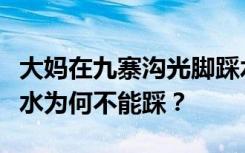 大媽在九寨溝光腳踩水被行政處罰，九寨溝的水為何不能踩？