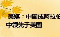  美媒：中國(guó)成阿拉伯世界最受歡迎國(guó) 在七國(guó)中領(lǐng)先于美國(guó)