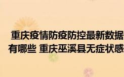  重慶疫情防疫防控最新數(shù)據(jù)消息：重慶巫溪縣臨時管控區(qū)域有哪些 重慶巫溪縣無癥狀感染者去過哪些地方