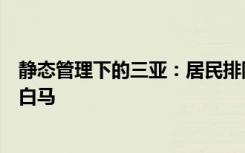 靜態(tài)管理下的三亞：居民排隊(duì)迎援瓊醫(yī)護(hù)，街道車流稀少現(xiàn)白馬
