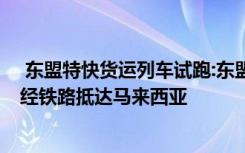  東盟特快貨運(yùn)列車(chē)試跑:東盟特快貨運(yùn)列車(chē)試跑 中國(guó)商品可經(jīng)鐵路抵達(dá)馬來(lái)西亞