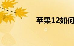 蘋(píng)果12如何設(shè)置5g網(wǎng)絡(luò)