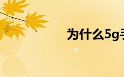 為什么5g手機(jī)顯示4g
