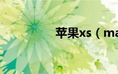 蘋(píng)果xs（max多大屏幕）