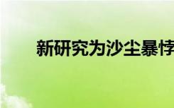新研究為沙塵暴悖論提供了解決方案