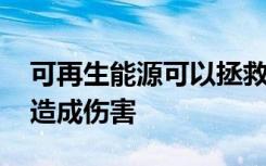 可再生能源可以拯救自然界 也可以對自然界造成傷害