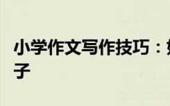 小學(xué)作文寫作技巧：如何寫好小學(xué)作文段落句子