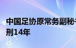 中國(guó)足協(xié)原常務(wù)副秘書(shū)長(zhǎng)陳永亮被判處有期徒刑14年