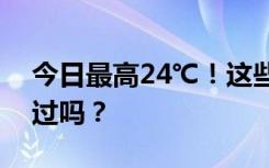 今日最高24℃！這些“春天味道”，你都嘗過嗎？