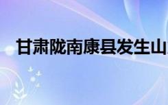 甘肅隴南康縣發(fā)生山火 滅火工作正在進(jìn)行