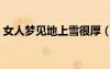 女人夢(mèng)見(jiàn)地上雪很厚（女人夢(mèng)見(jiàn)地上都是雪）
