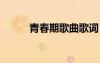 青春期歌曲歌詞（青春期3歌曲）