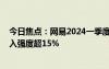今日焦點：網(wǎng)易2024一季度營收269億元：連續(xù)7季研發(fā)投入強度超15%