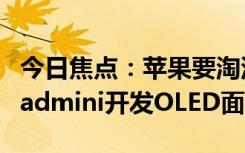 今日焦點(diǎn)：蘋果要淘汰LCD！曝供應(yīng)鏈已為iPadmini開發(fā)OLED面板
