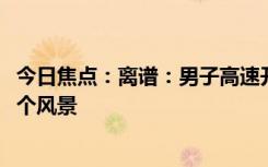 今日焦點(diǎn)：離譜：男子高速開(kāi)SUV沖上避險(xiǎn)車道頂端 只為看個(gè)風(fēng)景