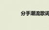 分手潮流歌詞（分手潮流）