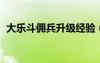 大樂斗傭兵升級(jí)經(jīng)驗(yàn)（qq大樂斗傭兵資質(zhì)）