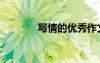 寫情的優(yōu)秀作文（寫我情真）