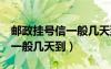 郵政掛號(hào)信一般幾天到NG開(kāi)頭（郵政掛號(hào)信一般幾天到）