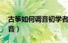 古箏如何調(diào)音初學(xué)者必讀 袁莎（古箏如何調(diào)音）