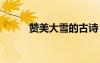 贊美大雪的古詩 贊美大雪的詩句