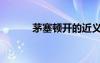 茅塞頓開的近義詞（茅塞頓開）