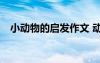 小動(dòng)物的啟發(fā)作文 動(dòng)物的啟發(fā)作文400字