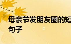 母親節(jié)發(fā)朋友圈的短句 母親節(jié)的發(fā)朋友圈的句子