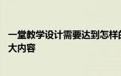 一堂教學(xué)設(shè)計(jì)需要達(dá)到怎樣的要求 一堂課的教學(xué)設(shè)計(jì)包含五大內(nèi)容