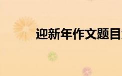 迎新年作文題目大全 迎新年作文