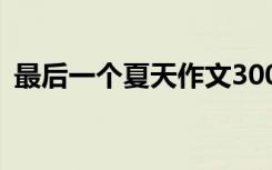 最后一個(gè)夏天作文300字 最后一個(gè)夏天作文