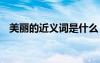 美麗的近義詞是什么 十分的近義詞是什么