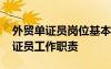 外貿(mào)單證員崗位基本職責(zé)和任職要求 外貿(mào)單證員工作職責(zé)