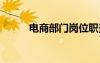 電商部門崗位職責 部門崗位職責