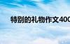 特別的禮物作文400字 特別的禮物作文